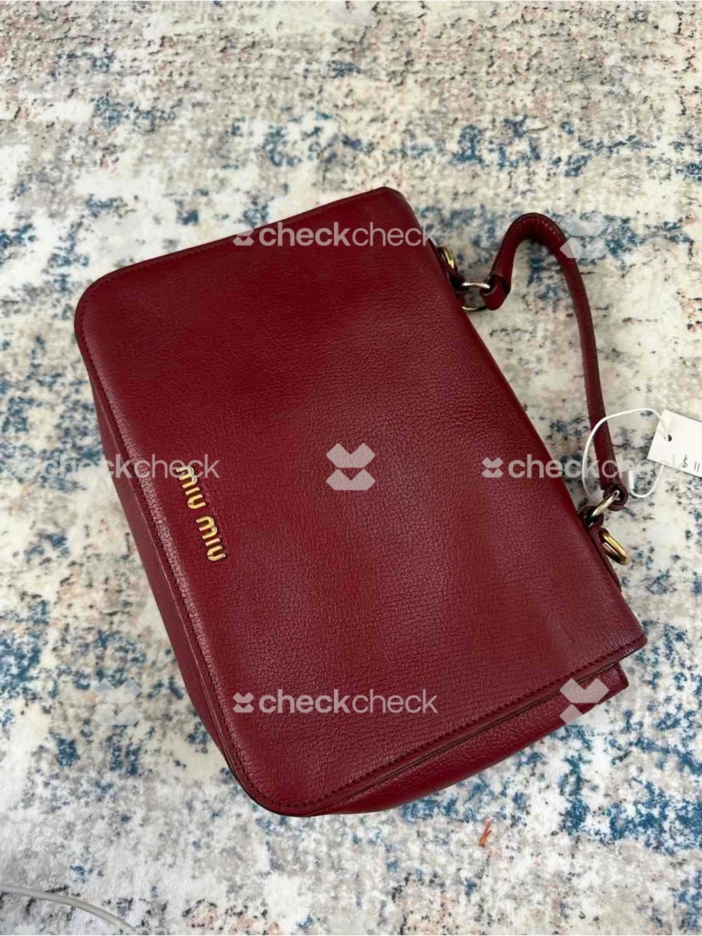 Miu Miu Bordeaux Leather Top-Handle Crossbody Bag - Picture 2 of 11